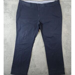 Polo Ralph Lauren Pants Mens 52Bx34 Navy Blue Stretch Classic Fit Big Cotton